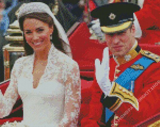 Aesthetic Prince William And Kate Diamond Painting