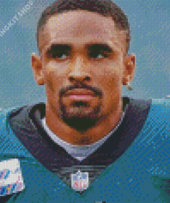 American Football Player Jalen Hurts Diamond Painting