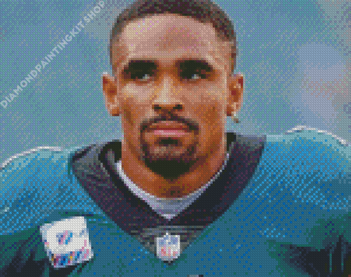 American Football Player Jalen Hurts Diamond Painting