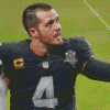 American Football Quarterback Derek Carr Diamond Painting