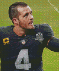 American Football Quarterback Derek Carr Diamond Painting