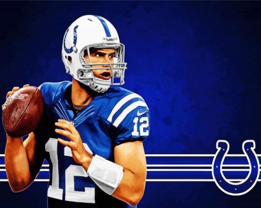 Andrew Luck Indianapolis Colts Diamond Painting