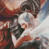 Angel And Devil Hugging Diamond Painting