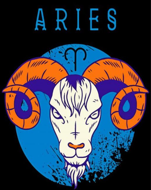 Aries Zodiac Sign Diamond Painting