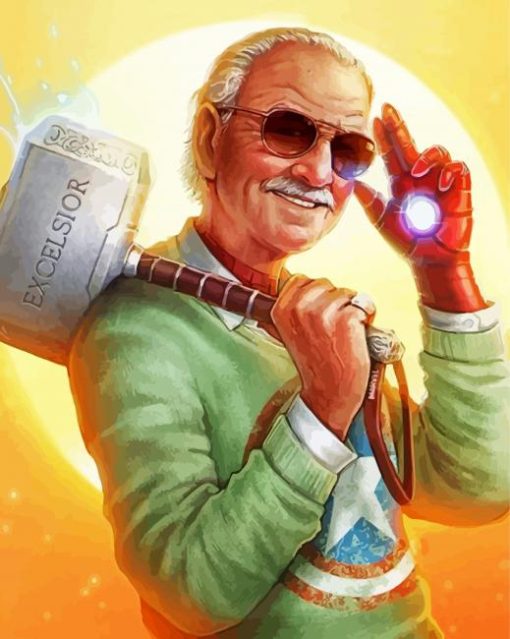 Avengers Stan Lee Diamond Painting