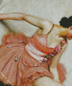 Aesthetic Ballerina Girl Diamond Painting