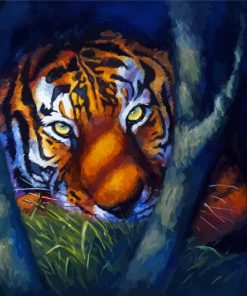 Beautiful Tiger Eyes Diamond Painting