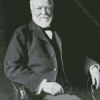 Black And White Andrew Carnegie Diamond Painting