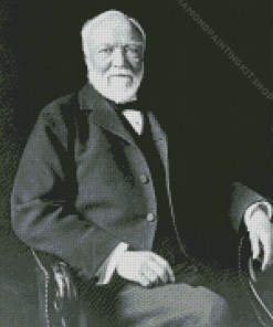 Black And White Andrew Carnegie Diamond Painting