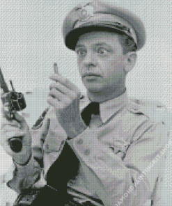 Black And White Barney Fife Diamond Painting