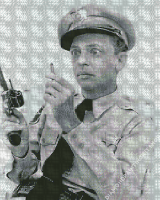 Black And White Barney Fife Diamond Painting