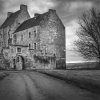 Black And White Midhope Castle Diamond Painting