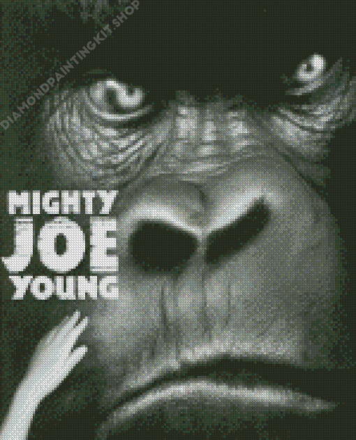 Black And White Mighty Joe Young Poster Diamond Painting