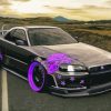 Black Nissan Skyline Car Diamond Painting