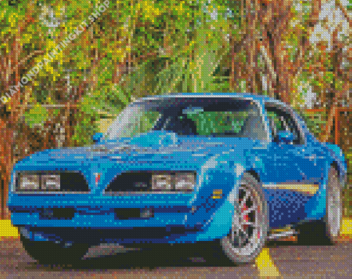 Blue 78 Firebird Trans Am Diamond Painting