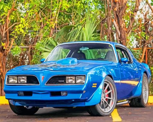 Blue 78 Firebird Trans Am Diamond Painting