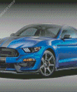 Blue Mustang Ford Car Diamond Painting