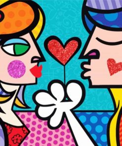 Britto Hearts Couple Diamond Painting