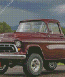 Brown Classic Chevy Diamond Painting