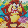 Brown Tasmanian Devil Diamond Painting