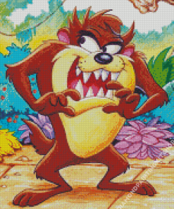 Brown Tasmanian Devil Diamond Painting