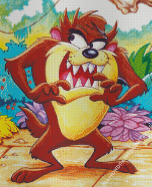 Brown Tasmanian Devil Diamond Painting