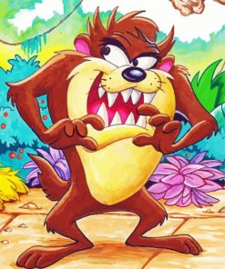 Brown Tasmanian Devil Diamond Painting