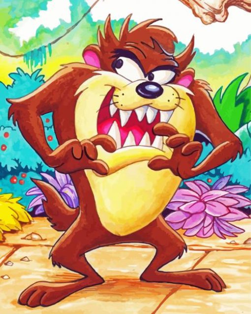 Brown Tasmanian Devil Diamond Painting