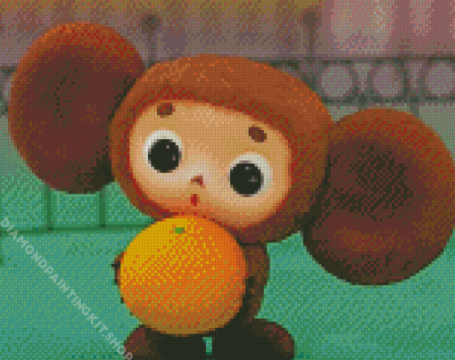 Cheburashka Character Diamond Painting