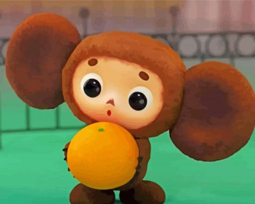 Cheburashka Character Diamond Painting