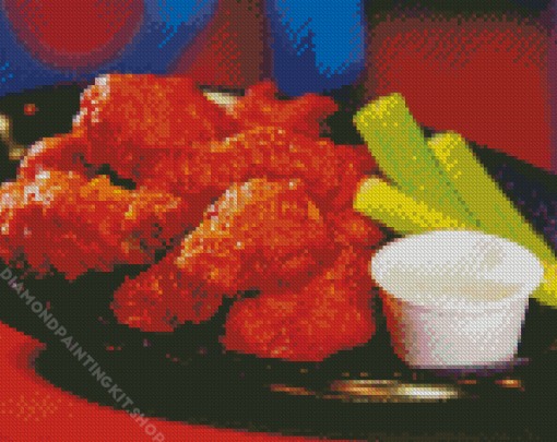 Chicken Wings Meal Diamond Painting