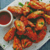 Chicken Wings With Sauce Diamond Painting