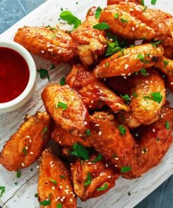 Chicken Wings With Sauce Diamond Painting