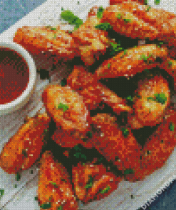 Chicken Wings With Sauce Diamond Painting