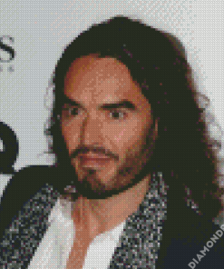 Comedian Russell Brand Diamond Painting