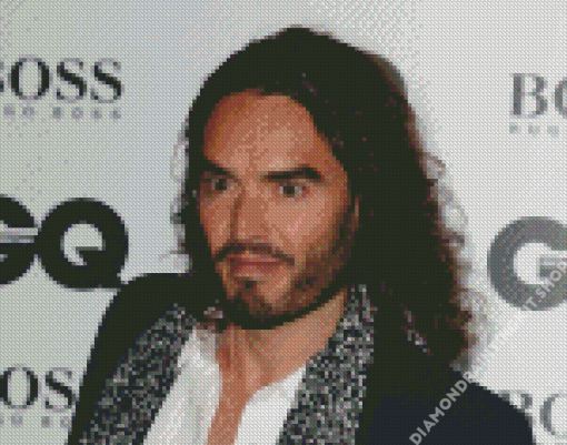 Comedian Russell Brand Diamond Painting