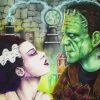 Cool Frankenstein And The Bride Diamond Painting