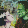 Cool Frankenstein And The Bride Diamond Painting