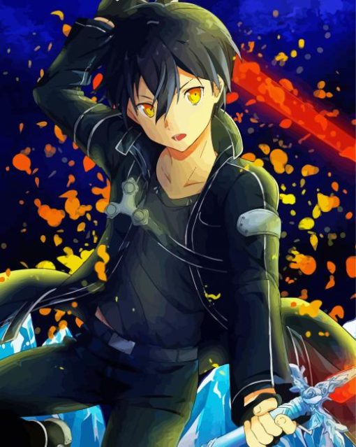 Cool Kirito Diamond Painting