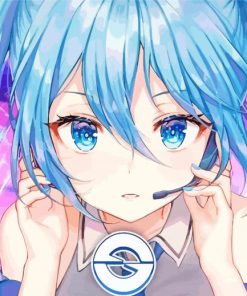 Cool Nightcore Gamer Girl Diamond Painting