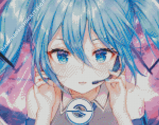 Cool Nightcore Gamer Girl Diamond Painting