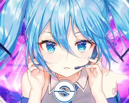 Cool Nightcore Gamer Girl Diamond Painting