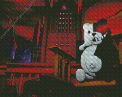 Creepy Monokuma Diamond Painting