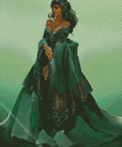 Cute Emerald Princess Diamond Painting