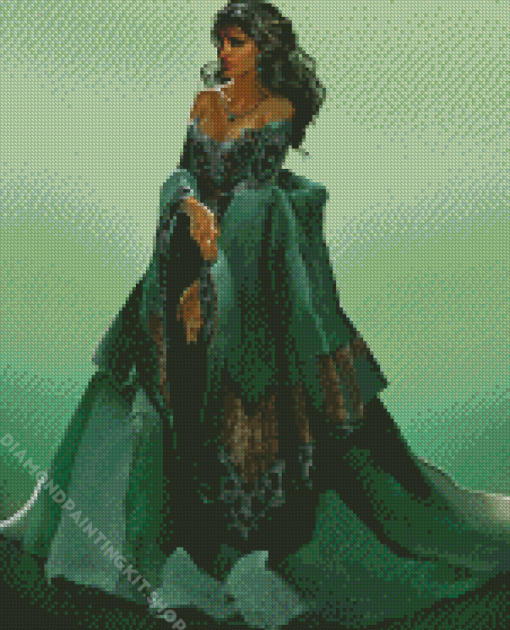 Cute Emerald Princess Diamond Painting