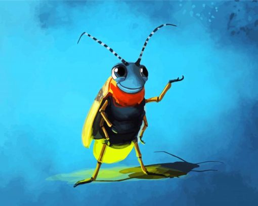 Cute Firefly Insect Diamond Painting