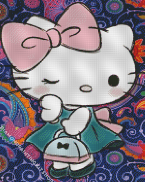 Cute Hello Kitty Diamond Painting