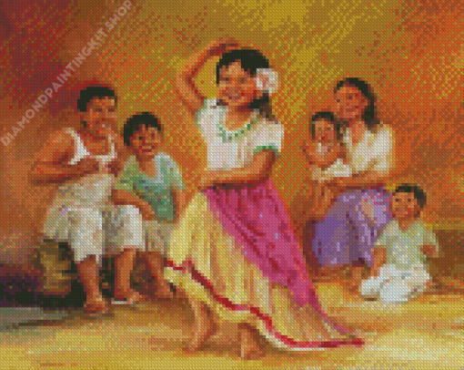 Dancig Girl By Dianne Dengel Diamond Painting