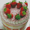 Dessert Strawberry Shortcake Diamond Painting