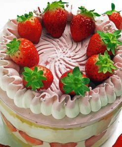 Dessert Strawberry Shortcake Diamond Painting